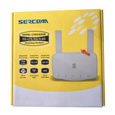 مودم رومیزی 4.5G LTE سرکام مدل LTE2122GR با پشتیبانی Cat18، سرعت دانلود 600Mbps، آپلود 100Mbps، وایفای دو بانده 2.4 و 5 گیگاهرتز، اتصال همزمان 64 دستگاه، دو آنتن تقویتکننده و دو پورت گیگابیتی LAN